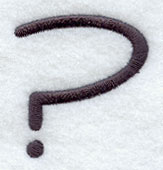 Sleek & Modern Punctuation Question Mark - 3 Inch