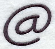 Sleek & Modern Punctuation At Sign - 3 Inch