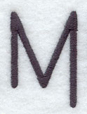 Sleek & Modern Capital Letter M - 3 Inch