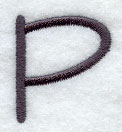 Sleek & Modern Capital Letter P - 3 Inch