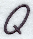 Sleek & Modern Capital Letter Q - 3 Inch