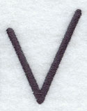 Sleek & Modern Capital Letter V - 3 Inch