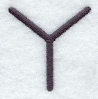Sleek & Modern Capital Letter Y - 3 Inch