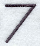 Sleek & Modern Number 7 - 3 Inch