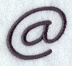 Sleek & Modern Punctuation At Sign - 3 Inch