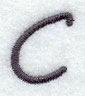 Sleek & Modern Capital Letter C - 3 Inch