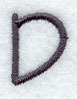 Sleek & Modern Capital Letter D - 3 Inch
