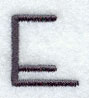 Sleek & Modern Capital Letter E - 3 Inch