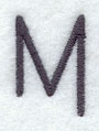 Sleek & Modern Capital Letter M - 3 Inch