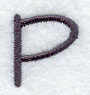 Sleek & Modern Capital Letter P - 3 Inch