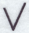 Sleek & Modern Capital Letter V - 3 Inch