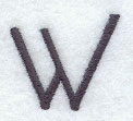 Sleek & Modern Capital Letter W - 3 Inch