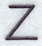 Sleek & Modern Capital Letter Z - 3 Inch