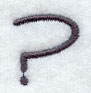 Sleek & Modern Punctuation Question Mark - 3 Inch