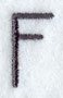 Sleek & Modern Capital Letter F - 3 Inch