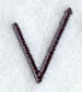 Sleek & Modern Capital Letter V - 3 Inch