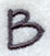 Sleek & Modern Capital Letter B - 3 Inch