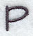 Sleek & Modern Capital Letter P - 3 Inch