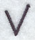 Sleek & Modern Capital Letter V - 3 Inch