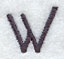 Sleek & Modern Capital Letter W - 3 Inch