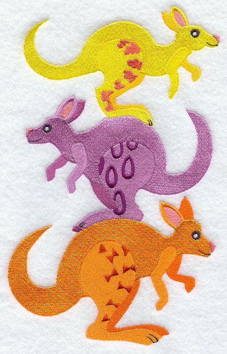 Colorful Kangaroos Stack