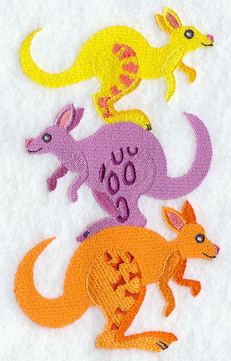 Colorful Kangaroos Stack