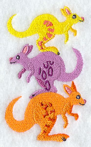 Colorful Kangaroos Stack