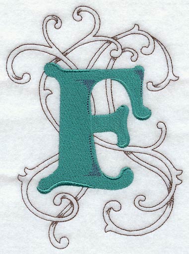 Wild Side Letter F - 8 1/2 Inch