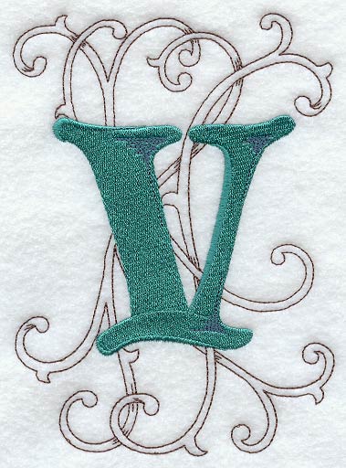 Wild Side Letter V - 8 1/2 Inch