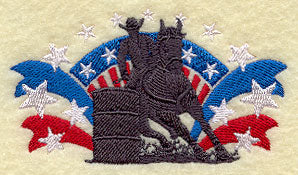 Barrel Racing Cowboy