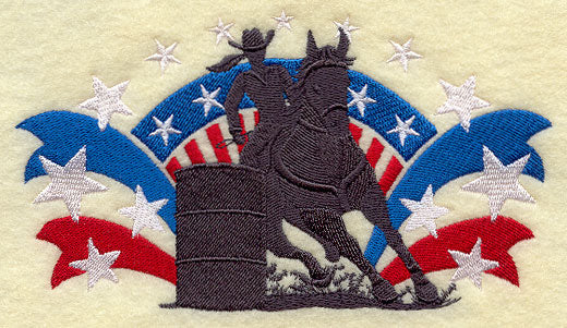 Barrel Racing Cowgirl