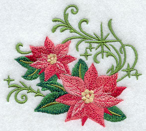 Christmas Poinsettias with Echoes