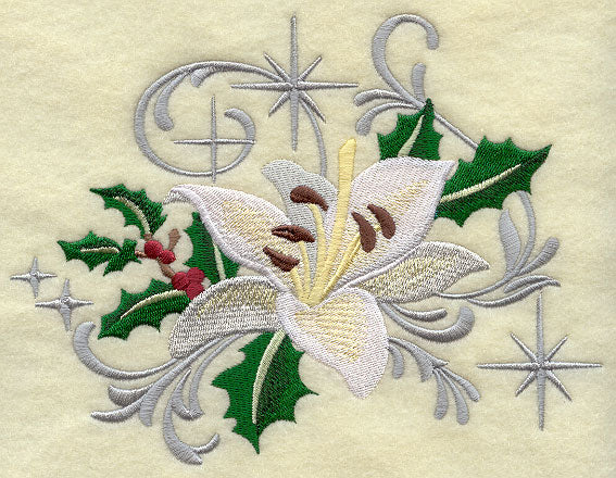 Christmas White Lily with Echoes