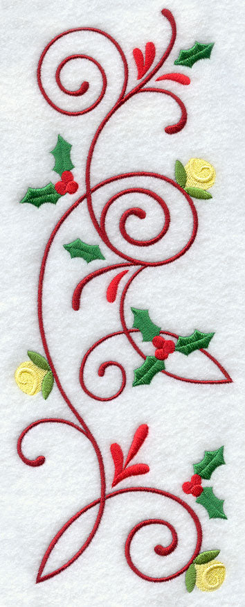 Christmas Holly Spray