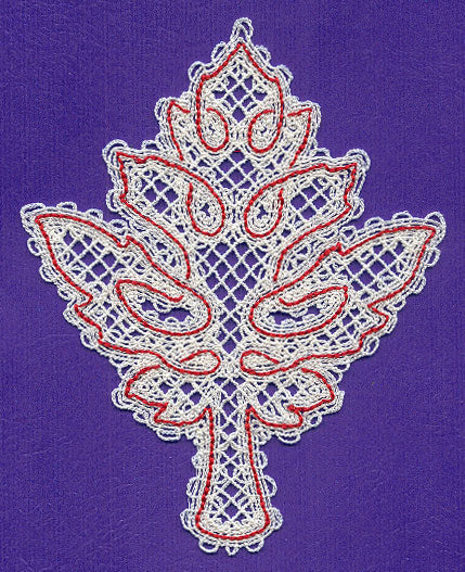 Maple Leaf (Battenburg Lace)