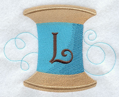 Spool of Thread Letter L - 4.85 Inch