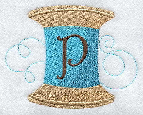 Spool of Thread Letter P - 4.85 Inch
