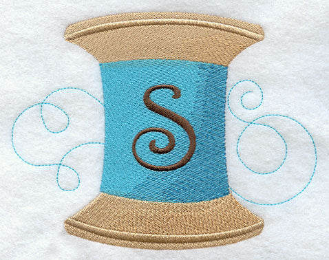 Spool of Thread Letter S - 4.85 Inch