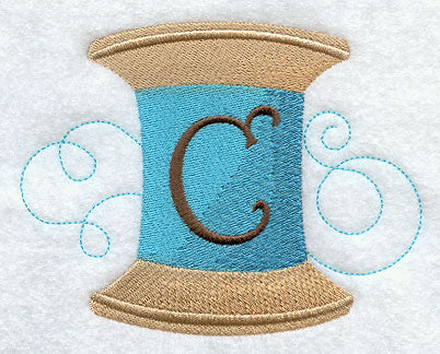 Spool of Thread Letter C - 4.85 Inch