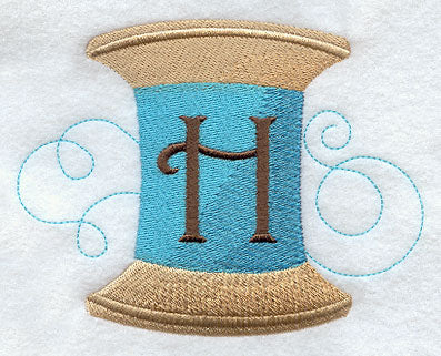 Spool of Thread Letter H - 4.85 Inch