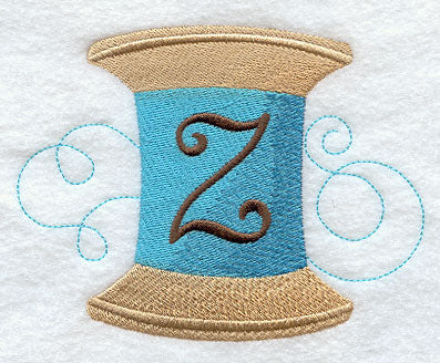 Spool of Thread Letter Z - 4.85 Inch