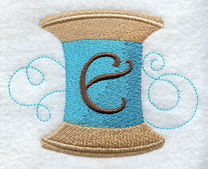 Spool of Thread Letter E - 4.85 Inch