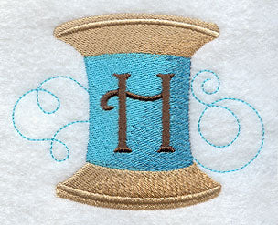 Spool of Thread Letter H - 4.85 Inch