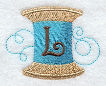 Spool of Thread Letter L - 4.85 Inch
