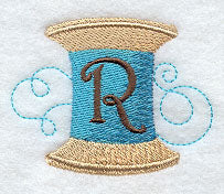 Spool of Thread Letter R - 4.85 Inch