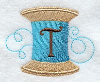 Spool of Thread Letter T - 4.85 Inch