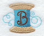 Spool of Thread Letter B - 4.85 Inch