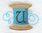 Spool of Thread Letter U - 4.85 Inch