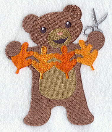 Crafty Autumn Papercutting Bear