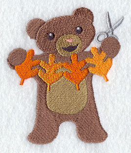 Crafty Autumn Papercutting Bear